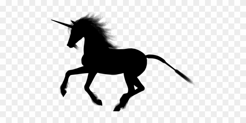 Unicorn, Fantasy, Animal, Equine, Horse - Unicorn Crest Png Black And White #965432