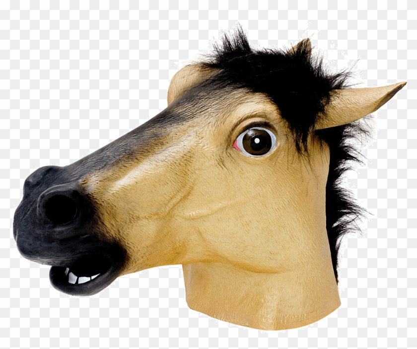 Horse Overhead Rubber Mask Fancy Dress Costume Outfit #965442