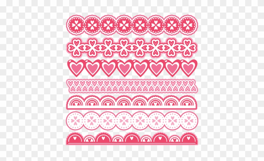 Valentine Borders Scrapbook Cuts Svg Cutting Files - Scrapbooking #965447