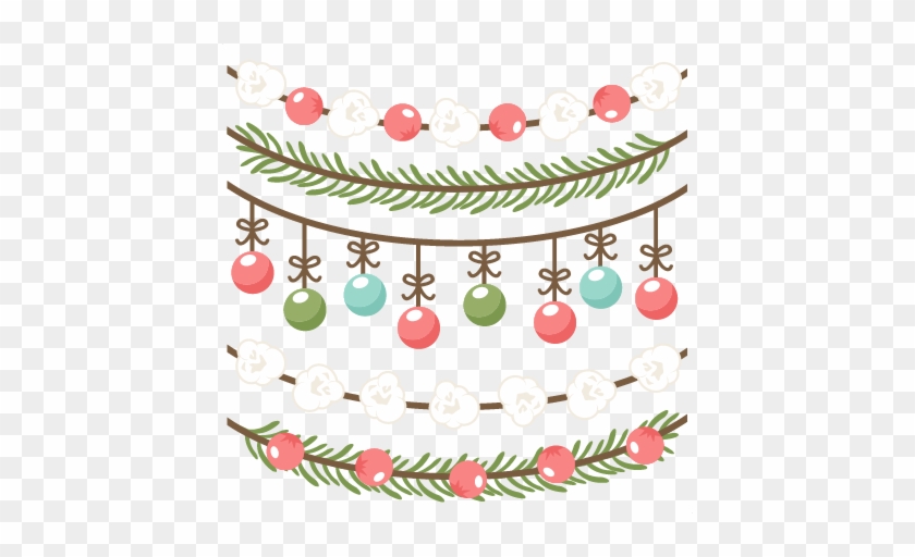 Christmas Borders Scrapbook Clip Art Christmas Cut - Christmas Ornament Border Clipart Free #965500