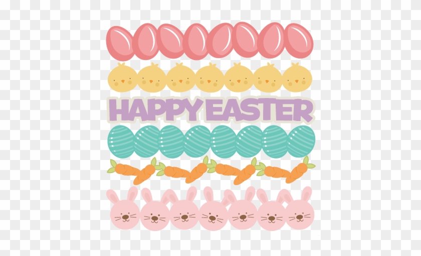 Easter Borders Svg Cutting Files Easter Egg Svg Cut - Cute Easter Borders #965515