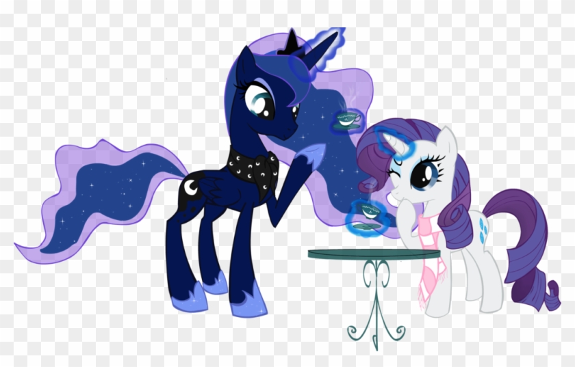 Rarity Pony Princess Luna Mammal Purple Vertebrate - My Little Pony Princess Luna And Rarity #965652