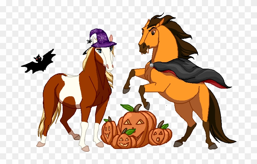 Happy Halloween From Spirit And Rain By Scutterland - Spirit Stallion Of The Cimarron Halloween #965665