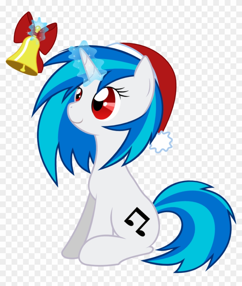 Vinyl Scratch And Octavia R34 - Vinyl Scratch With A Christmas Hat #965887
