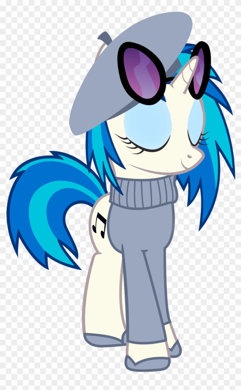 Cool77778, Beret, Dj Pon-3, Safe, Vinyl Scratch - Scratch Mlp #965900