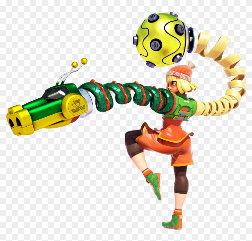 Min Min, With Both Her Noodle Arm And Dragon Arm In - Arms Characters Nintendo Switch #965904