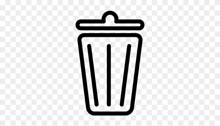 Recycle Bin Outline Vector - Recycle Bin Icon White Png #965924