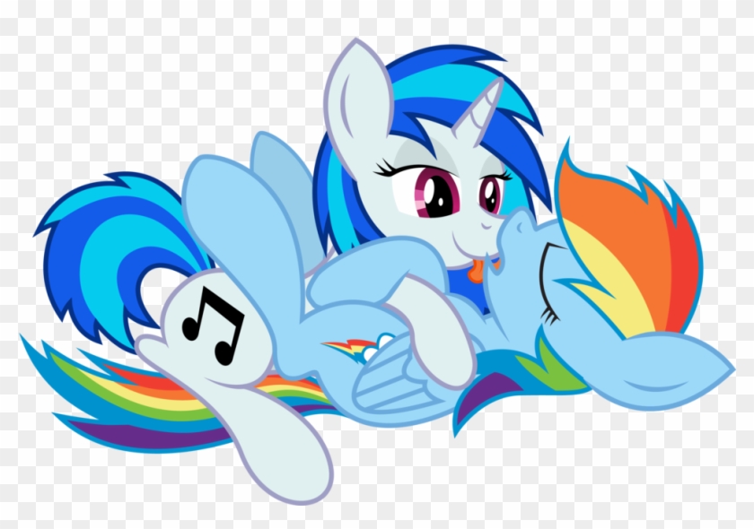 Rainbow Dash X Vinyl Scratch By Tecknojock - Rainbow Dash X Vinyl Scratch #966014