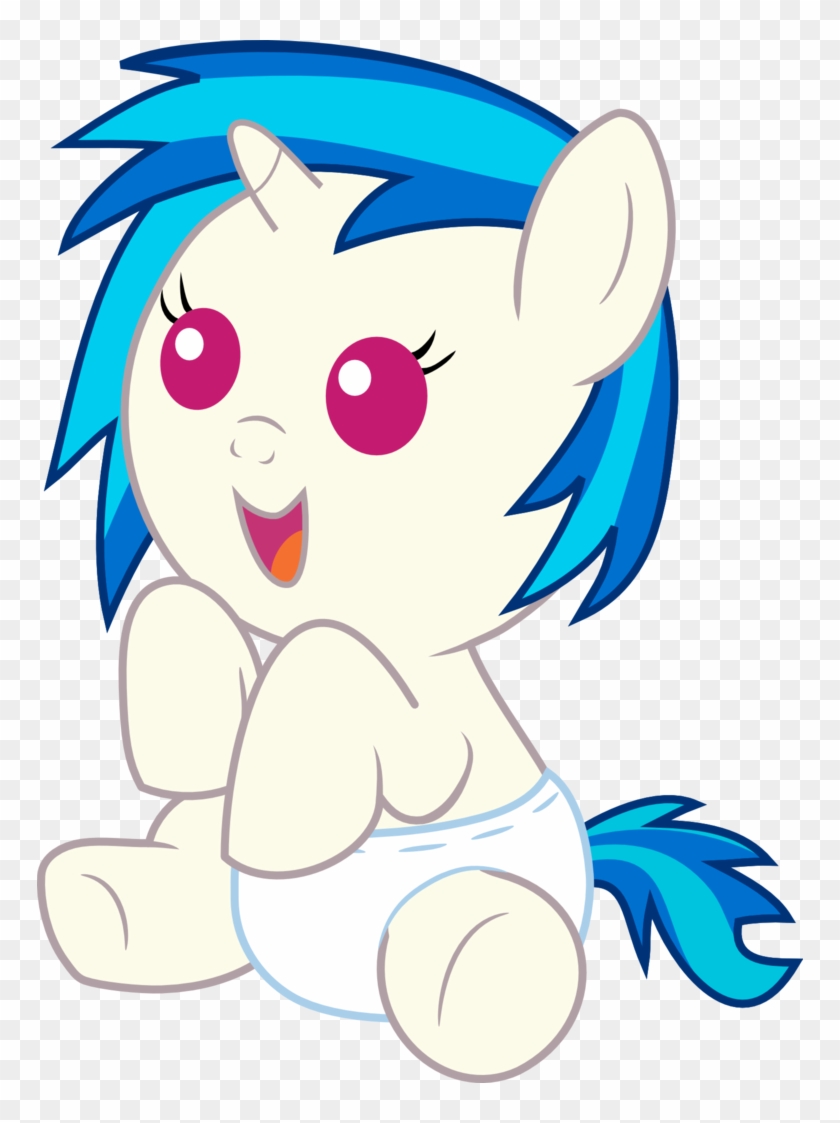 Cheerful Baby Vinyl Scratch By Mighty355 - My Little Pony Vinyl Scratch Baby #966045