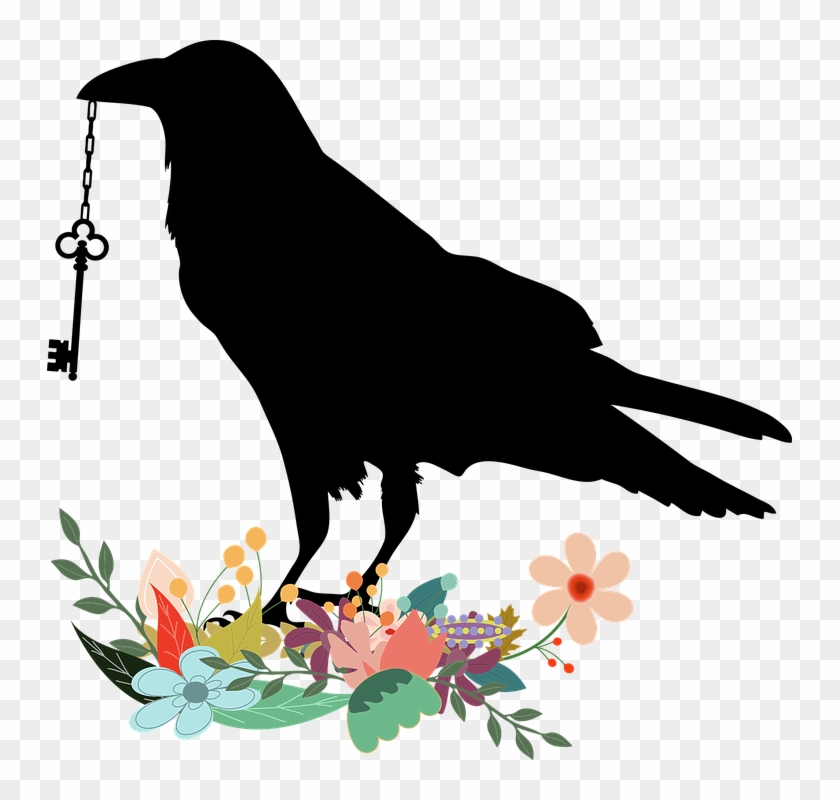 Crow Clipart Free Vector - Raven Clipart #966107