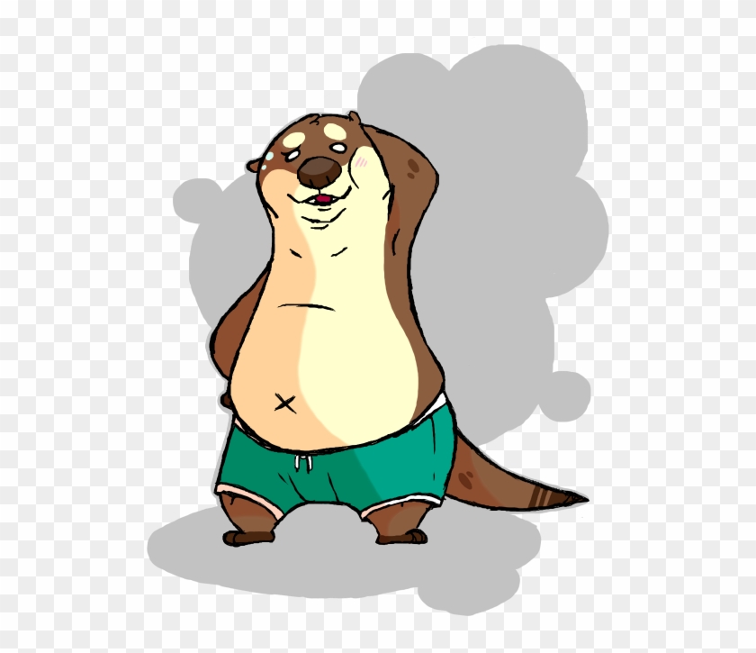 Art Odderbits Digital Art Graphic Otter River Otter - Cartoon #966152