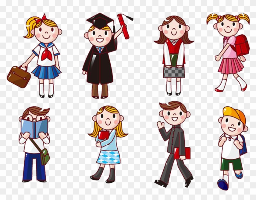 Student Cartoon Computer Icons Clip Art - Cartoon Student #966160