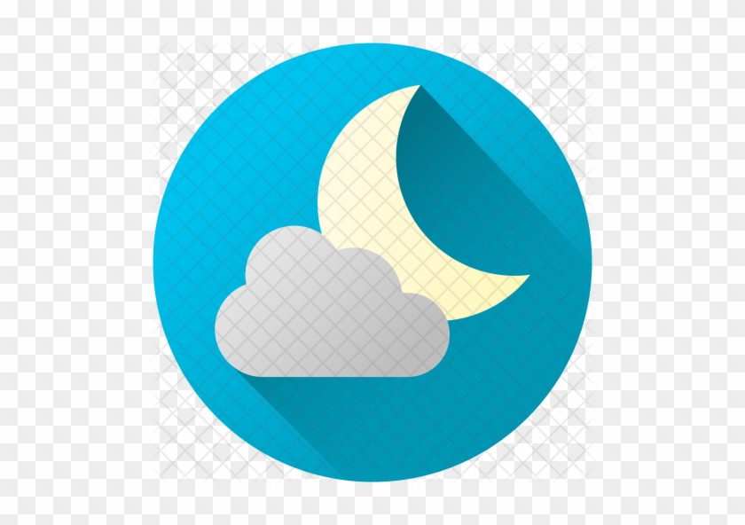 Cloudy Night Icon - Illustration #966165