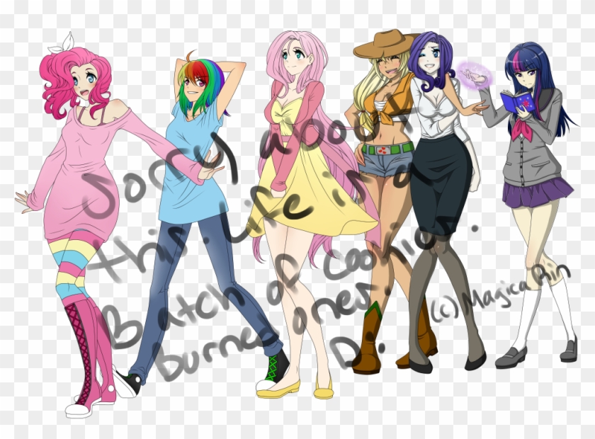 Mane Six Humanized Wip By Magicarin - Mane Six Nude Humanized #966176