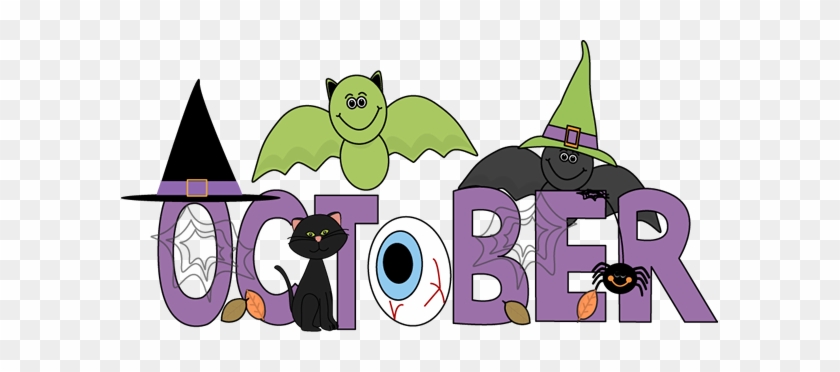 Free Month Clip Art - October Halloween Clipart #966190