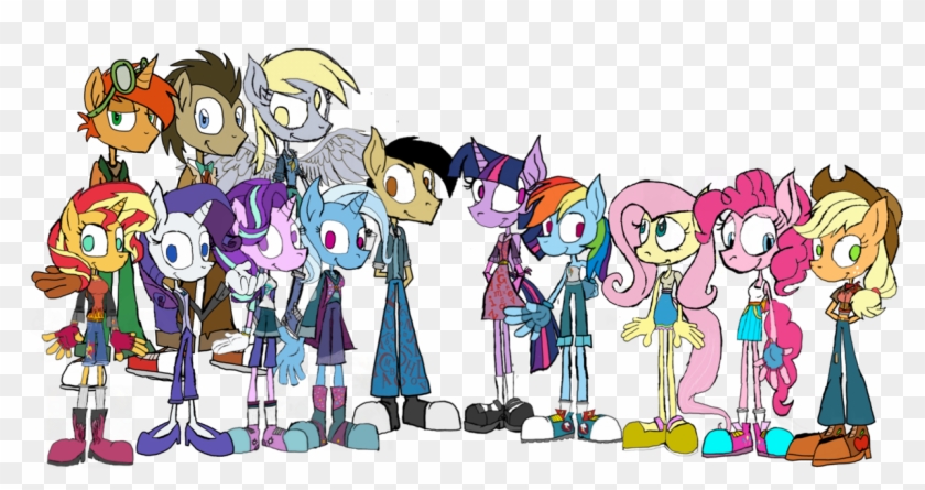 Mane 9 And Pega Starring - Cartoon #966295