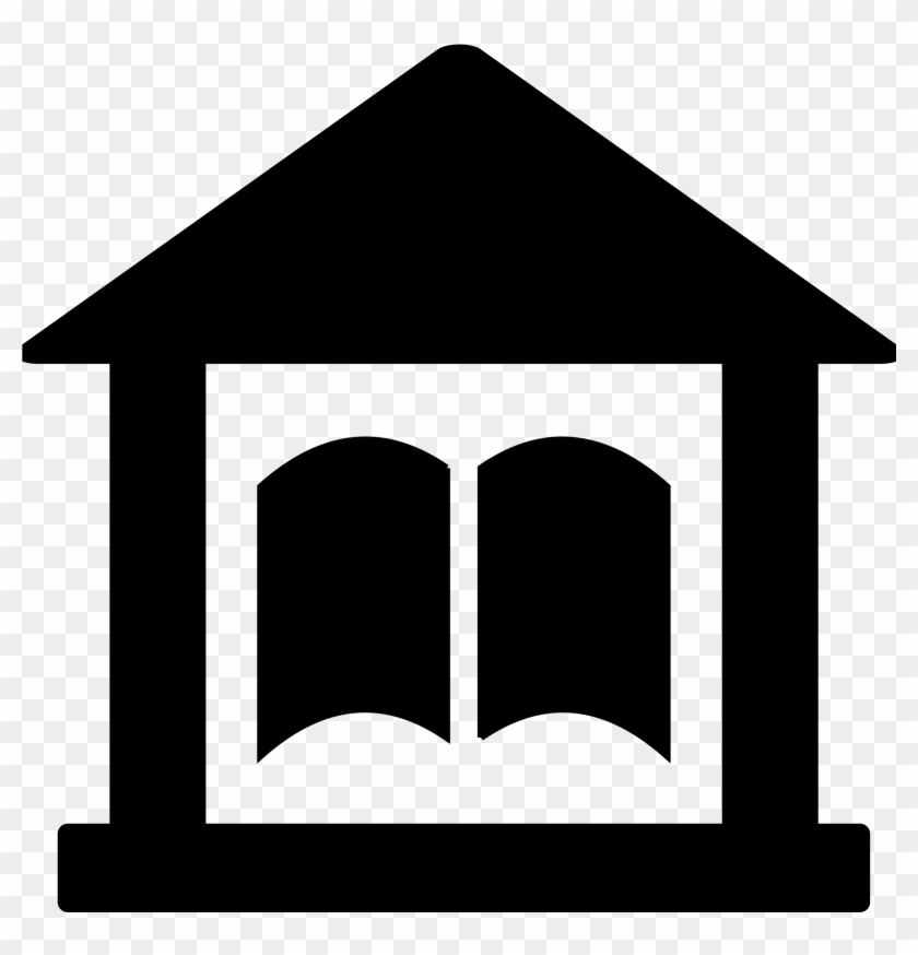 Library Clipart Art - Map Symbol For Library #966301