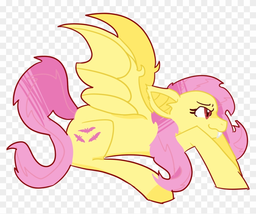 Flutterbat Fluttershy Halloween Mlp Mlp Halloween Kiwiscribbles - Cartoon #966364
