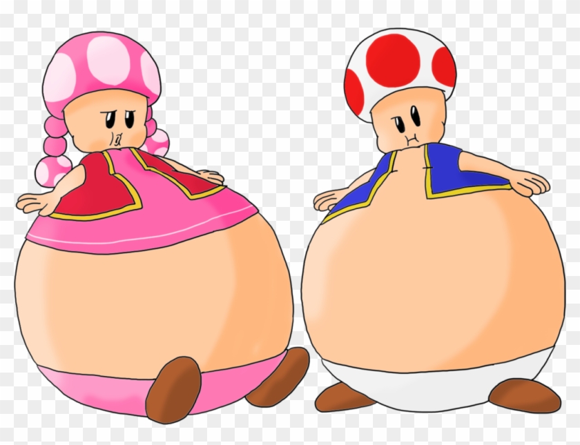 3 Toadette Clip Art - Toad And Toadette Fat #966405