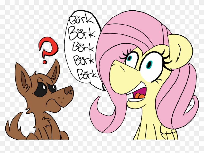 Cowsrtasty, Bork, Confused, Dog, Doggo, Female, Fluttershy, - Portable Network Graphics #966418