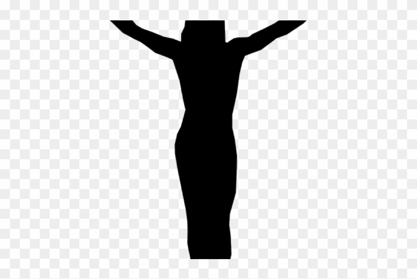 Cross Clipart Crucifix - Silhouette #966421