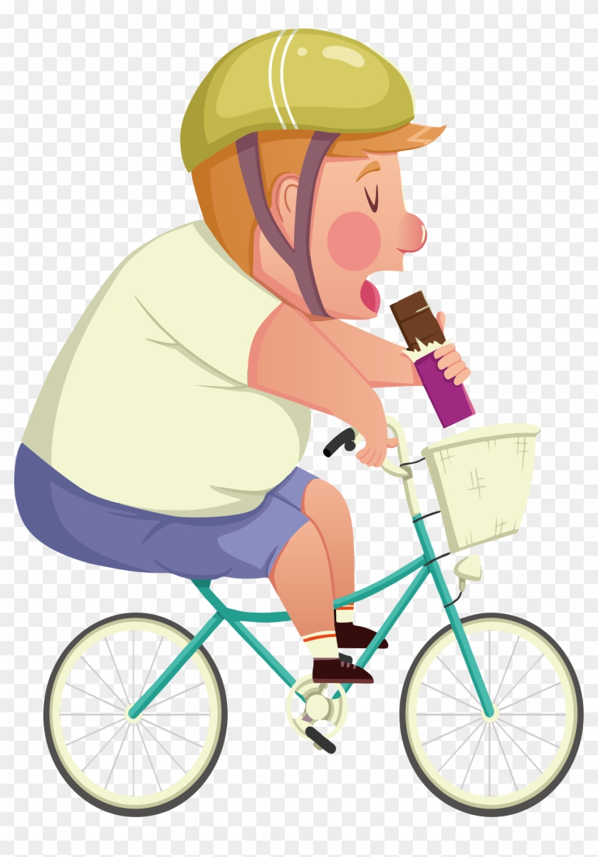 Bicycle Cycling Cartoon Clip Art - คน ขี่ จักรยาน การ์ตูน #966429