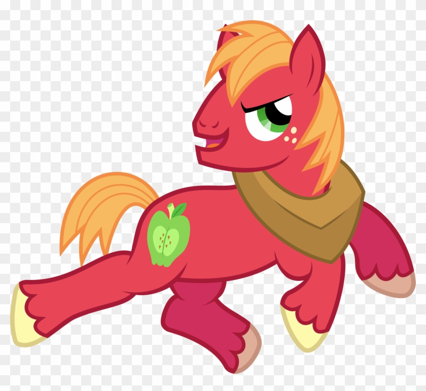 Pony Applejack Big Mcintosh Mammal Fictional Character - Mlp Big Mac Running #966427