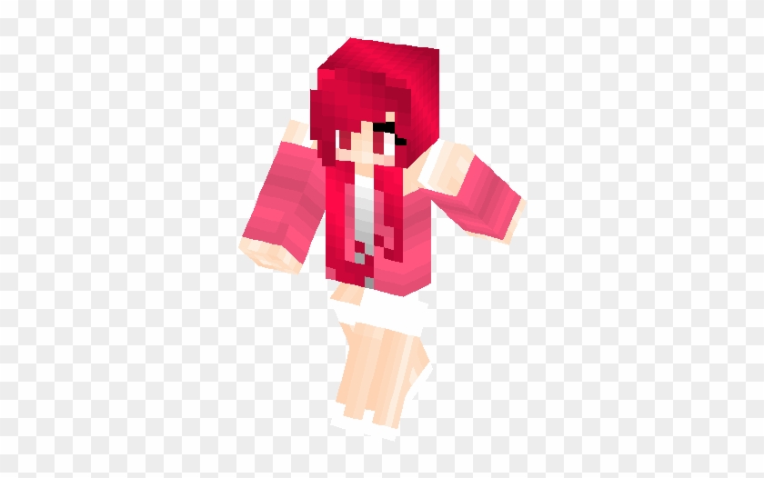 Shy Red Or Pinkish Girl Skin - Erza Scarlet Minecraft Skin #966545