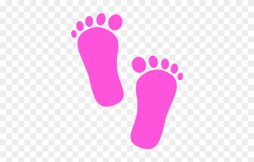 Baby Girl Footprints - Baby Foot Prints Pink #966563