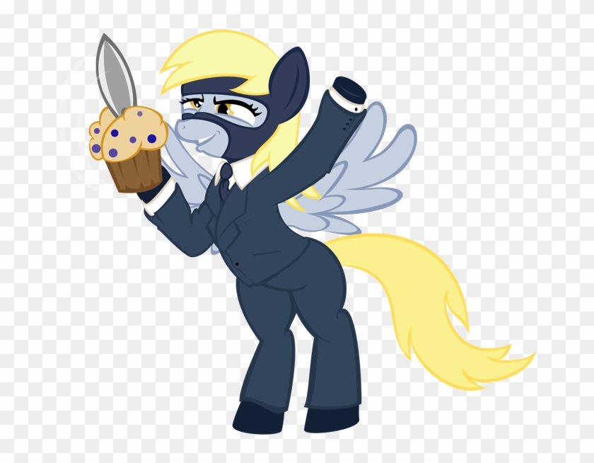 Stylus, Derpy Hooves, Derpy Spy, Female, Knife, Mare, - Cartoon #966606