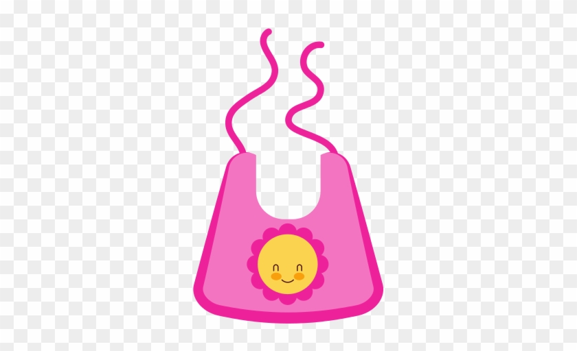 Baby Girl Bib Shower - Vector Graphics #966630