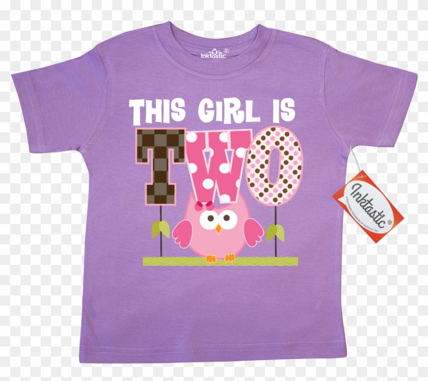 2nd Birthday Girl Owl 2 Year Old Toddler T-shirt Lilac - Inktastic 2nd Birthday Girl Owl 2 Year Old Youth T-shirt #966710