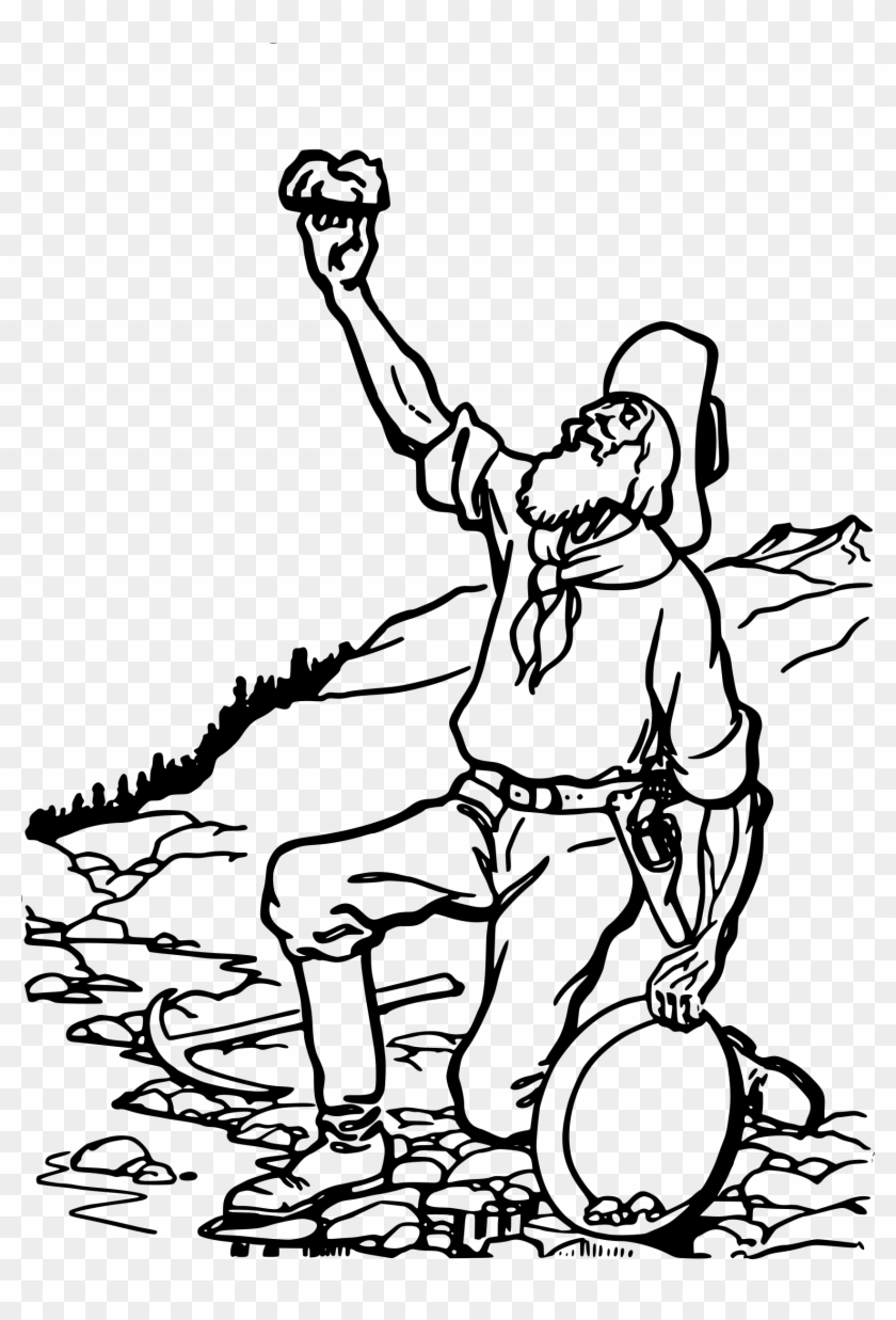 Big Image - California Gold Rush Drawing - Free Transparent PNG Clipart  Images Download