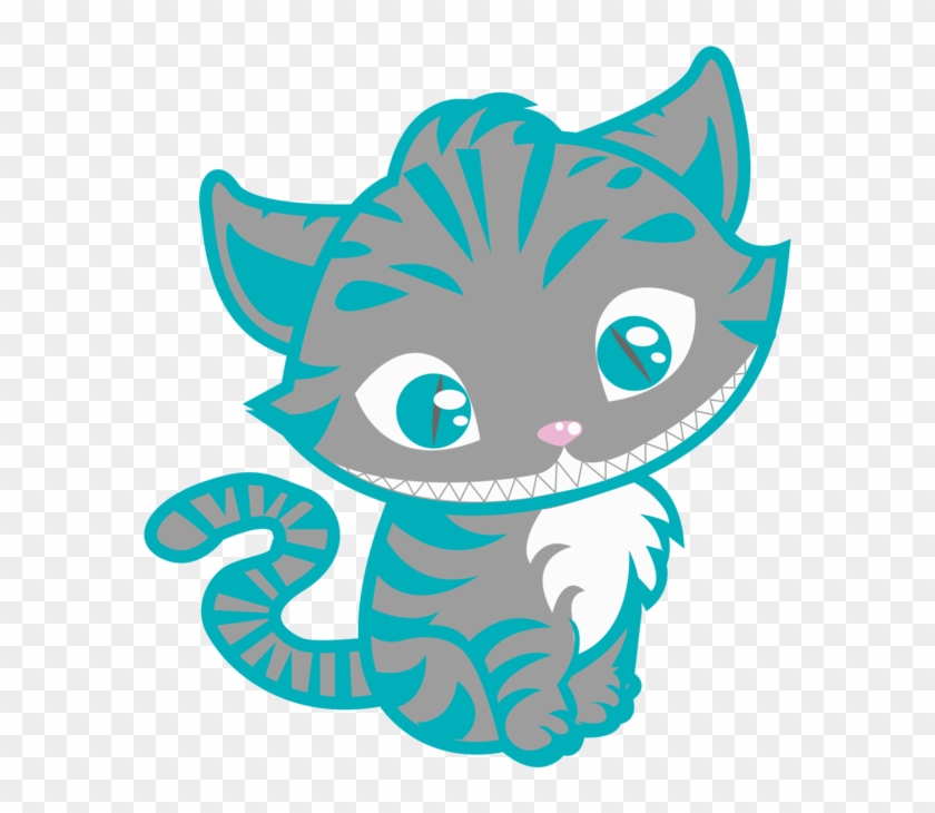 Drawn Cheshire Cat Cute - Cute Cheshire Cat Drawing #966801