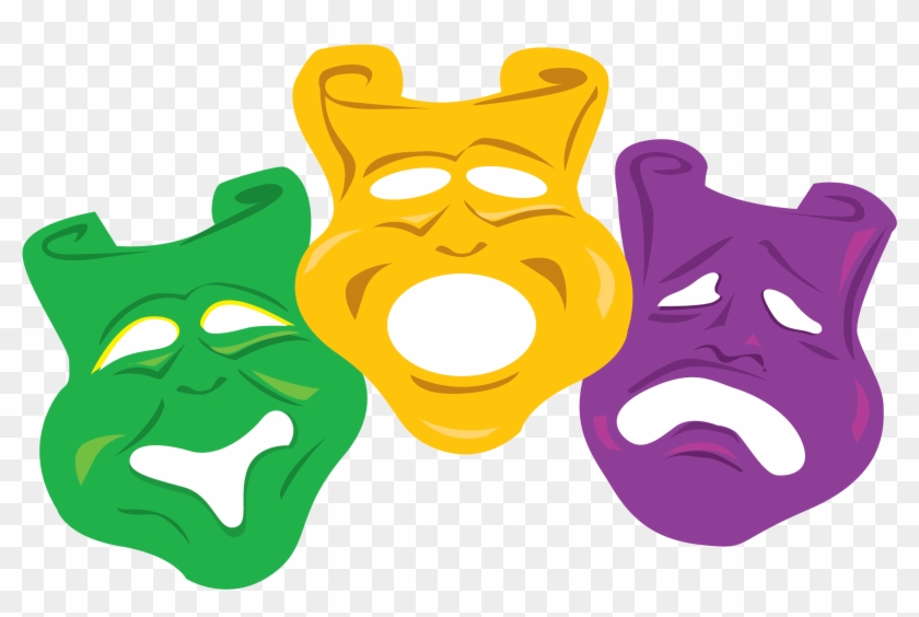 Mardi Gras Colors Mask Clip Art - Mardi Gras Colors Mask Clip Art #966814