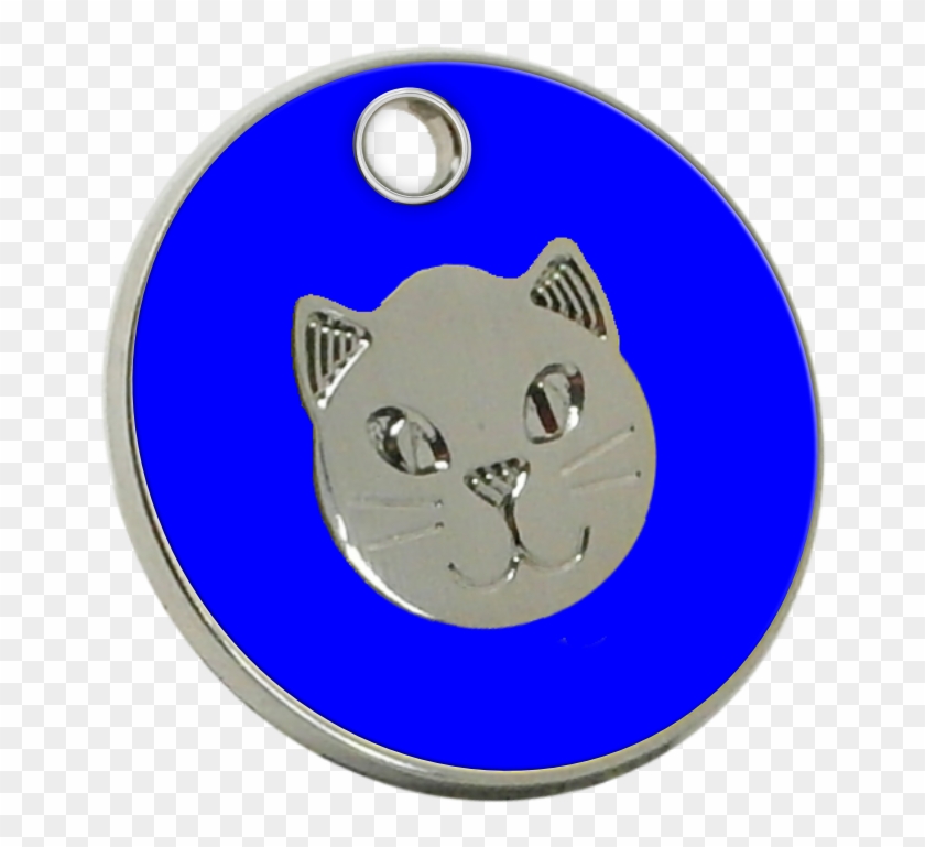 Enamel Cat Id Tag - Cartoon #966828