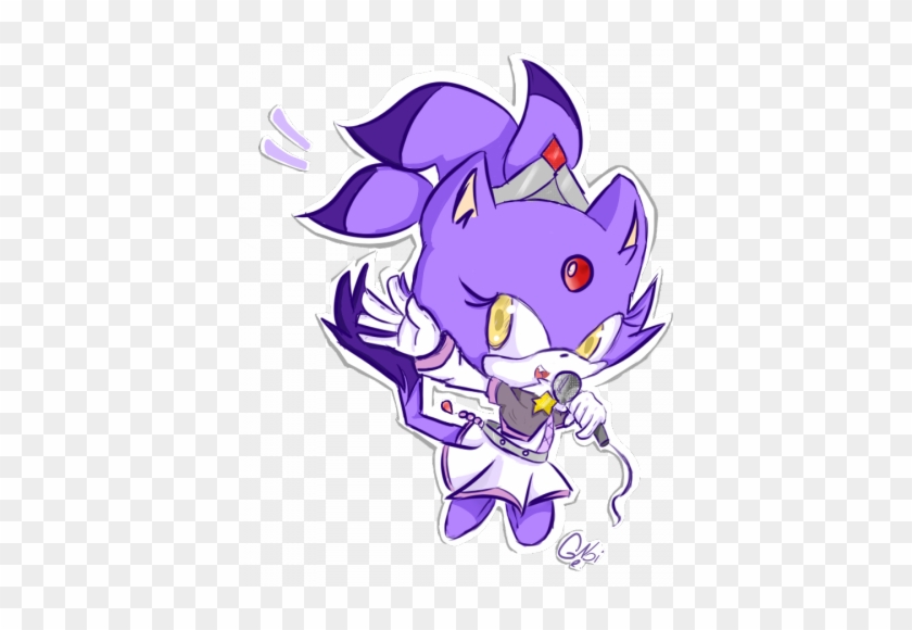 Blaze The Cat Wallpaper Entitled Blaze The Cat - Chibi Blaze The Cat #966832