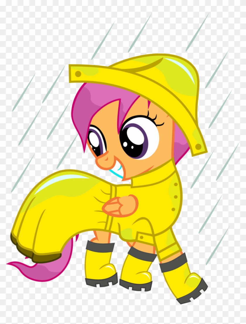 Vectorest, Galoshes, Rain, Raincoat, Safe, Scootaloo, - Scootaloo #966913