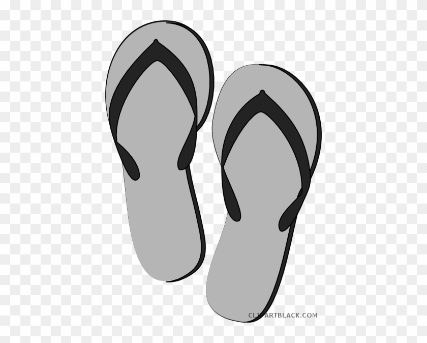 Flip Flop Tools Free Black White Clipart Images Clipartblack - Flip-flops #967016