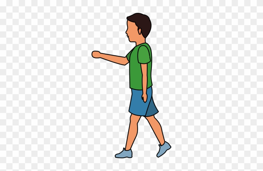 Man Cartoon Icon - Drawings Of Kid Walking #967093