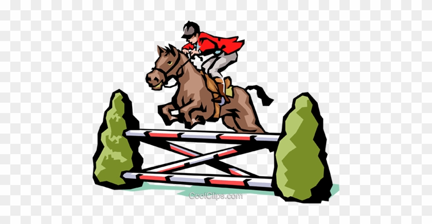 Horse Jumping Royalty Free Vector Clip Art Illustration - South African Pony Club #967229