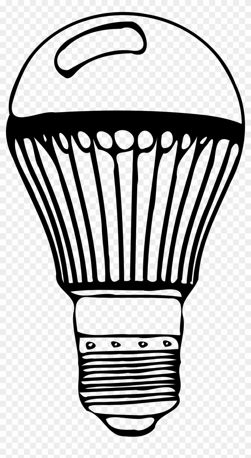 Led Light Bulb Clipart - Led Light Bulb Drawing #967268