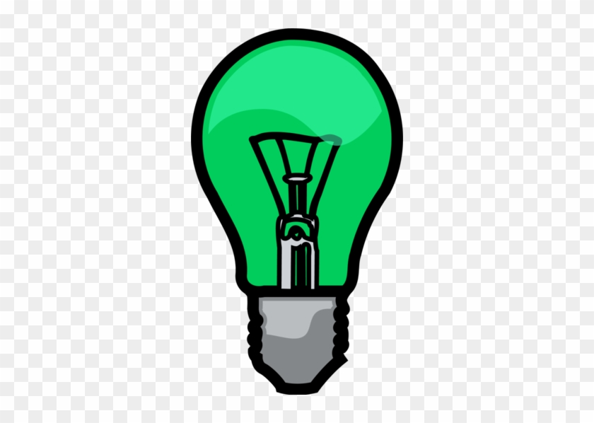 Medium Light Bulb Clipart - Green Light Bulb Clip Art #967293