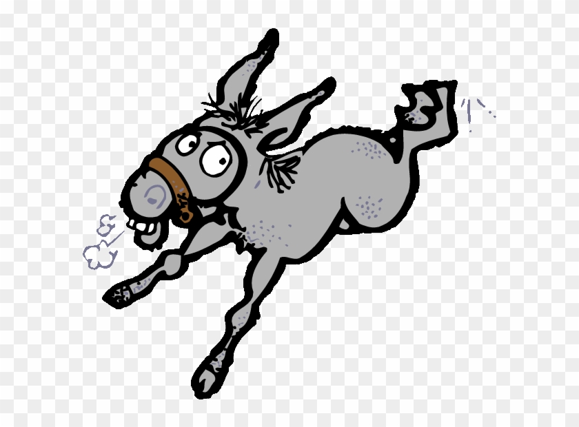 Mule Clipart Donkey Kick - Donkey Kicking Clipart #967325