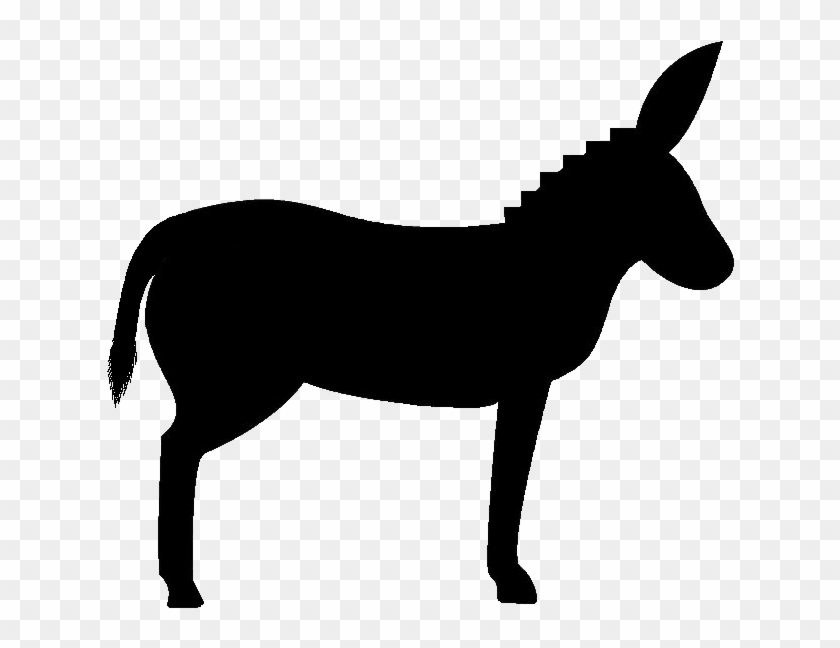 Donkey Clipart Transparent - Black Donkey Clipart #967376