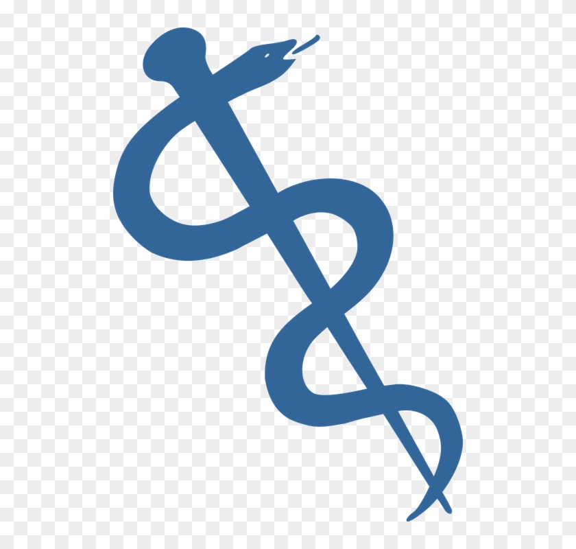 Snake Reading Cliparts 28, Buy Clip Art - Rod Of Asclepius Gold #967400