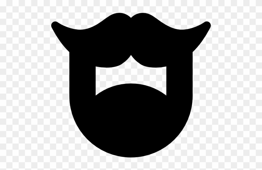 Hipster Beard Vector - Mostacho Con Barba Png #967553