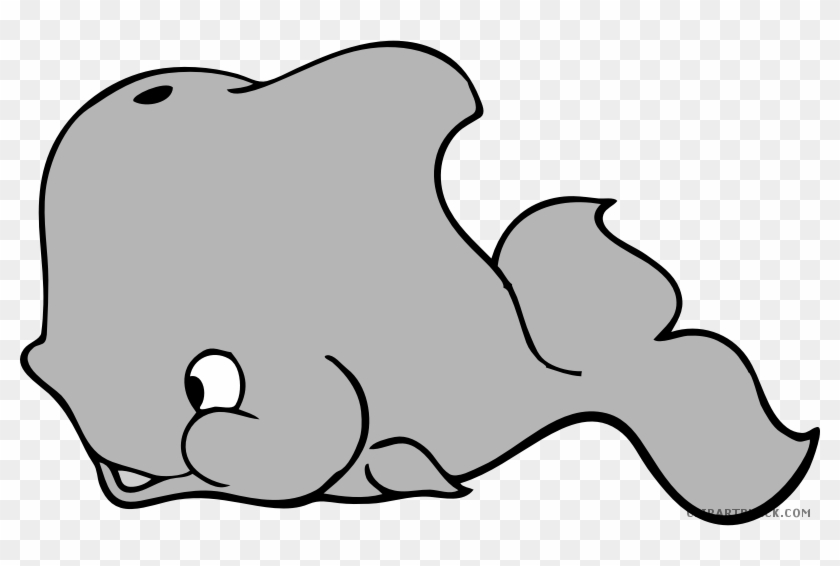 Cartoon Whale Animal Free Black White Clipart Images - Cartoon Whale Shower Curtain #967611