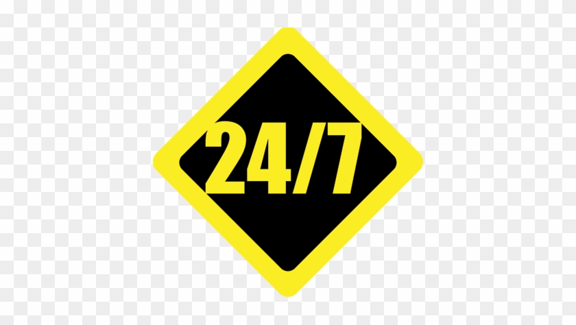 Logo 24/7 Taxi Thuộc Nhóm Dịch Vụ 24/7 Group - Traffic Sign #967749