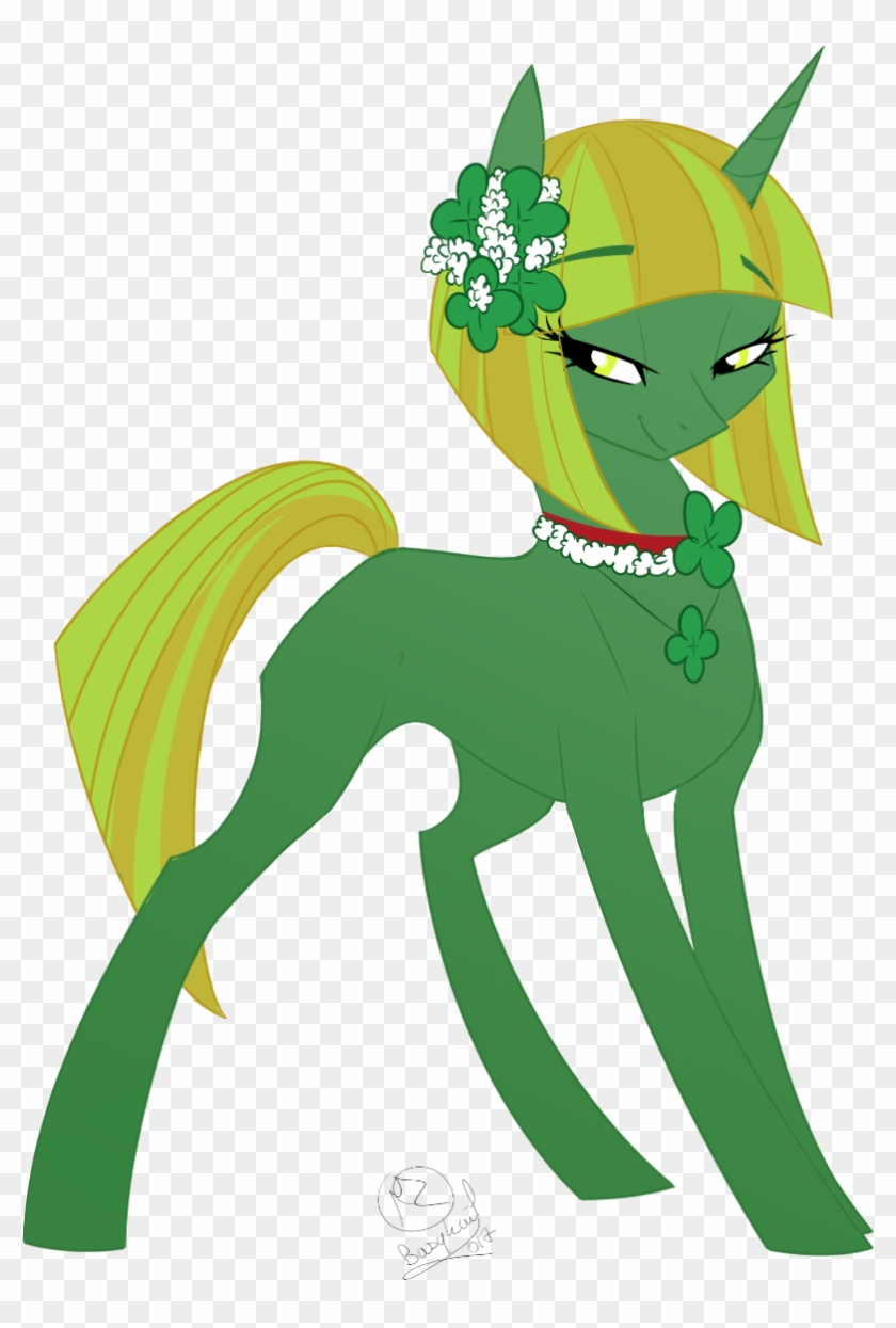 Basykail, Female, Four Leaf Clover, Mare, Oc, Oc Only, - Cartoon #967886